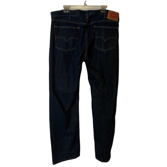 Levis 559 Jeans Mens 40 x 36 Dark Wash Straight Leg Blue Denim Relaxed - Picture 6 of 12